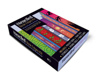Stenciled Book Edges Kit: Turn Your Favorite Books into Custom Works of Art - Includes: Project Book, Paint Pots, Stencils, Sponge Tools, Book Clamps