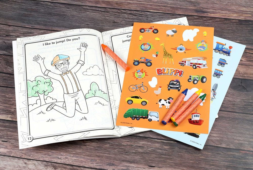 Blippi: I Like That! Coloring Book with Crayons: Blippi Coloring Book with Crayons (Color & Activity with Crayons)