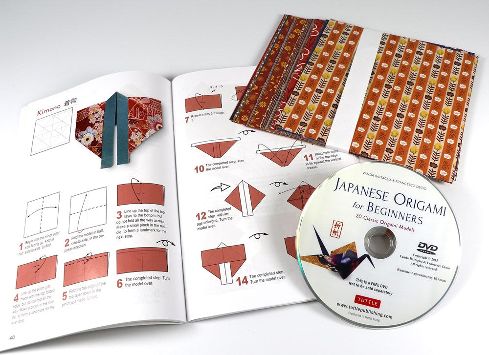 Japanese Origami for Beginners Kit: 20 Classic Origami Models: Kit with 96-page Origami Book, 72 Origami Papers and Instructional Videos: Great for Kids and Adults!