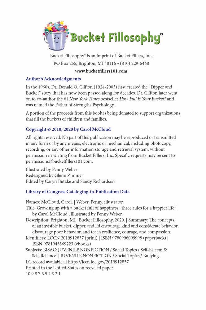 Growing Up with a Bucket Full of Happiness