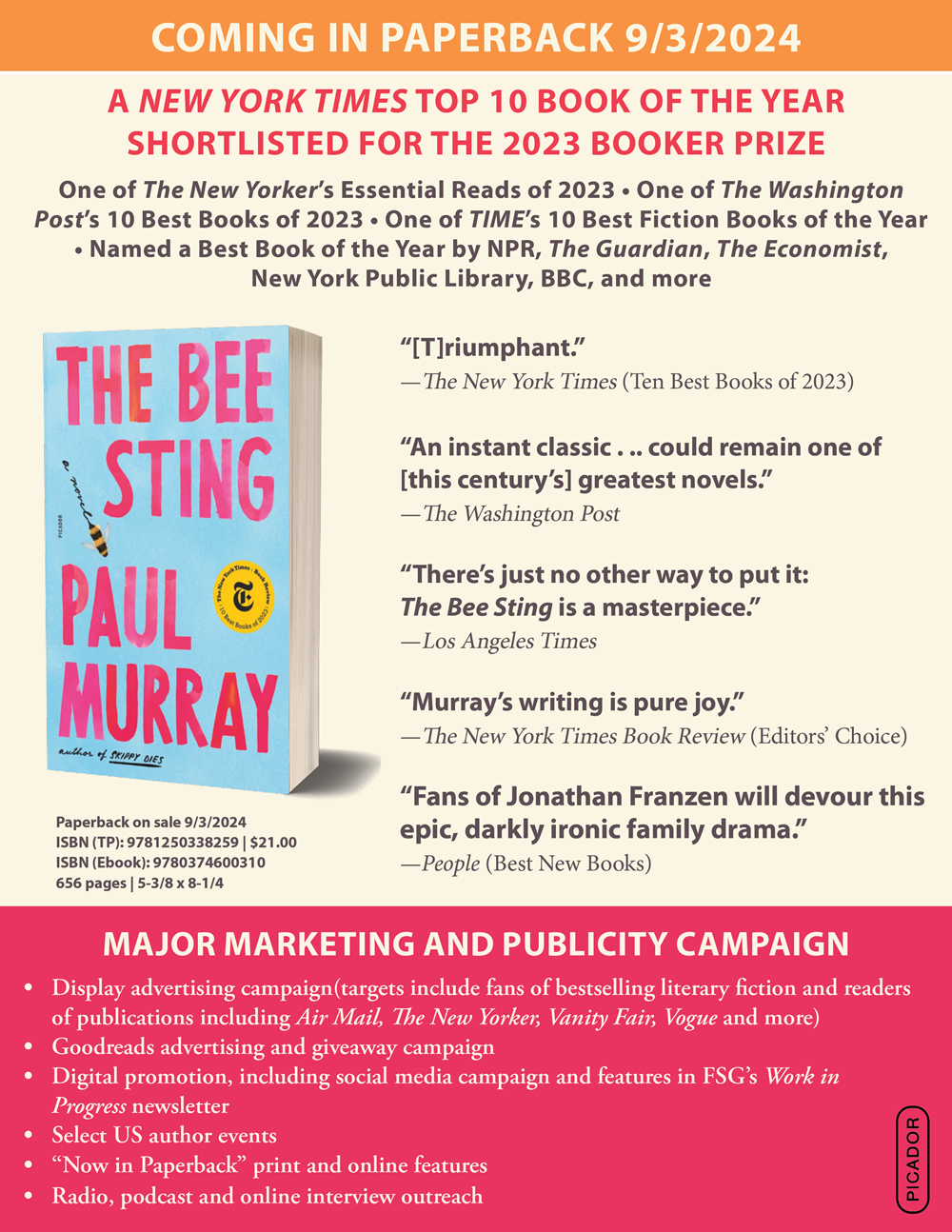 The Bee Sting: A Novel