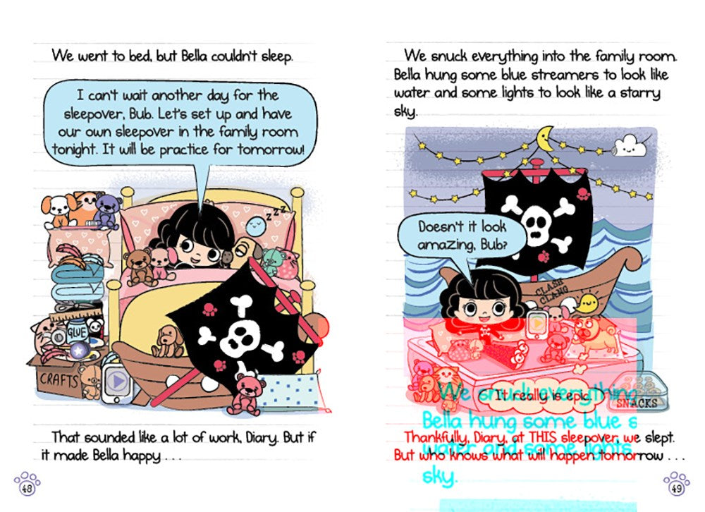Pug's Sleepover: A Branches Book (Diary of a Pug #6)
