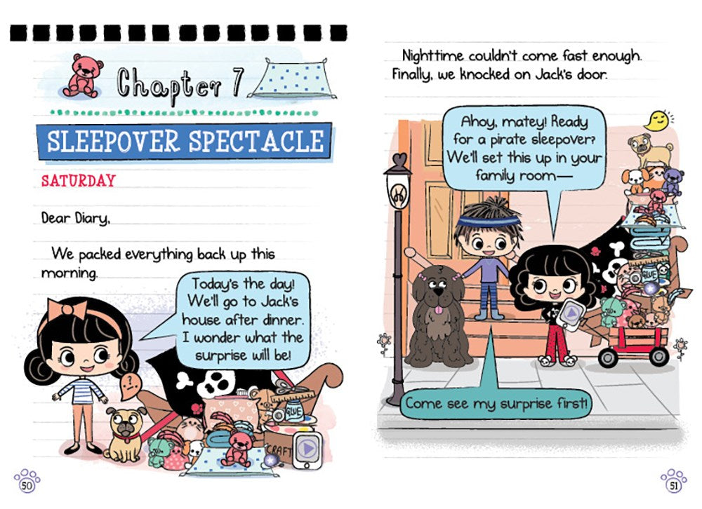 Pug's Sleepover: A Branches Book (Diary of a Pug #6)