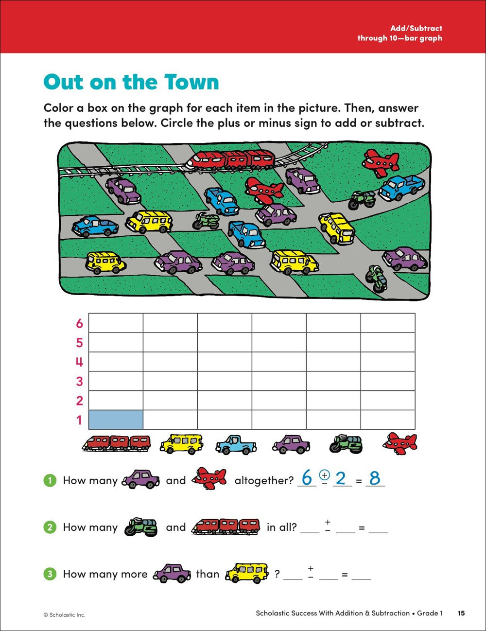 Scholastic Success with Addition & Subtraction Grade 1 Workbook