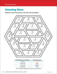 Scholastic Success with Addition & Subtraction Grade 1 Workbook