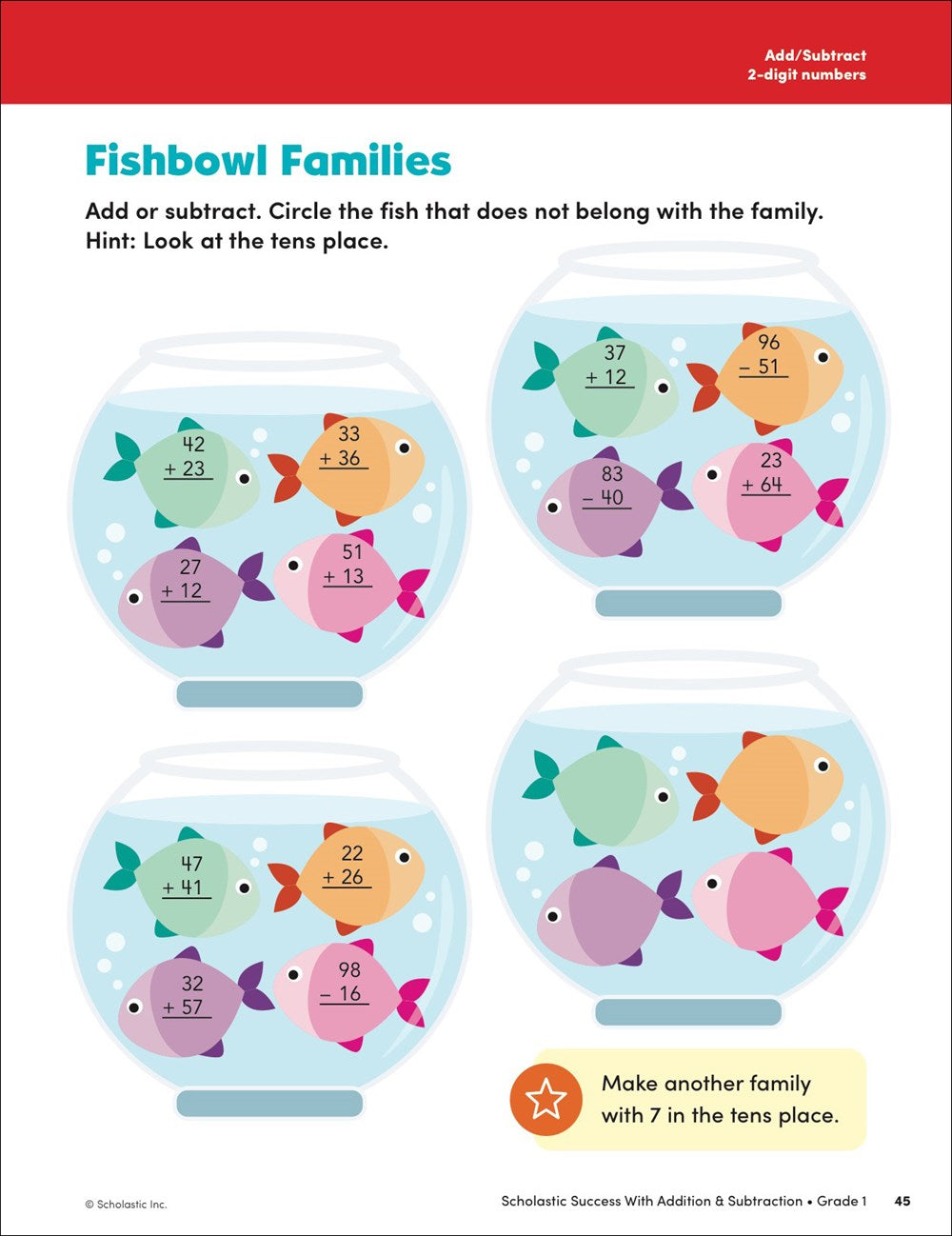 Scholastic Success with Addition & Subtraction Grade 1 Workbook