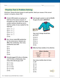Scholastic Success with Math Tests Grade 4 Workbook