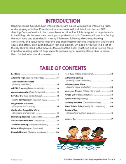 Scholastic Success with Reading Comprehension Grade 5 Workbook