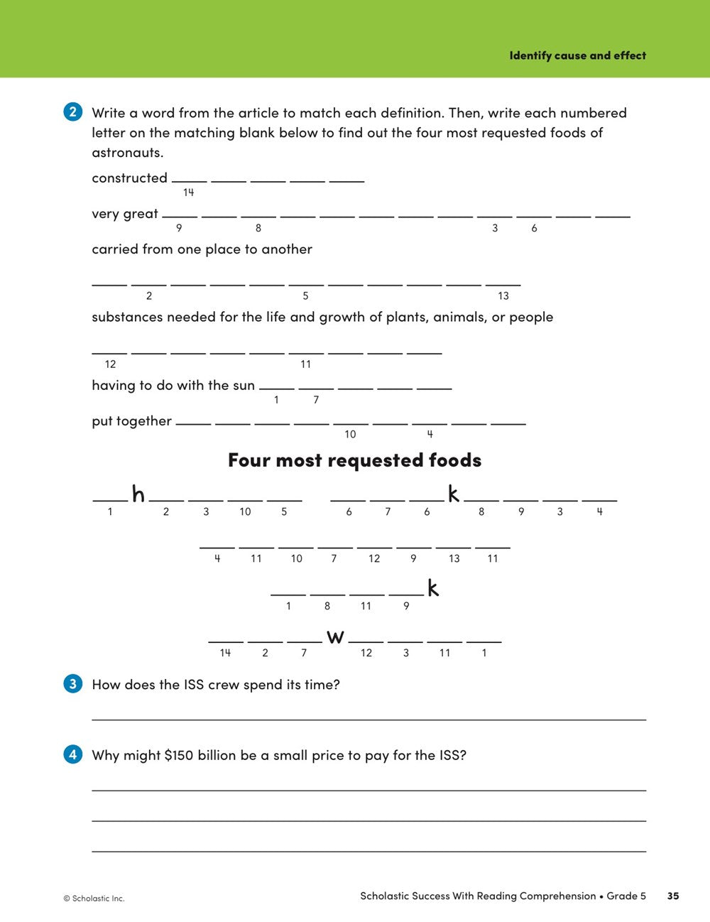 Scholastic Success with Reading Comprehension Grade 5 Workbook