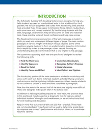 Scholastic Success with Reading Tests Grade 3 Workbook