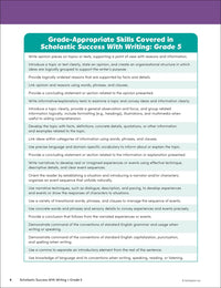 Scholastic Success with Writing Grade 5 Workbook