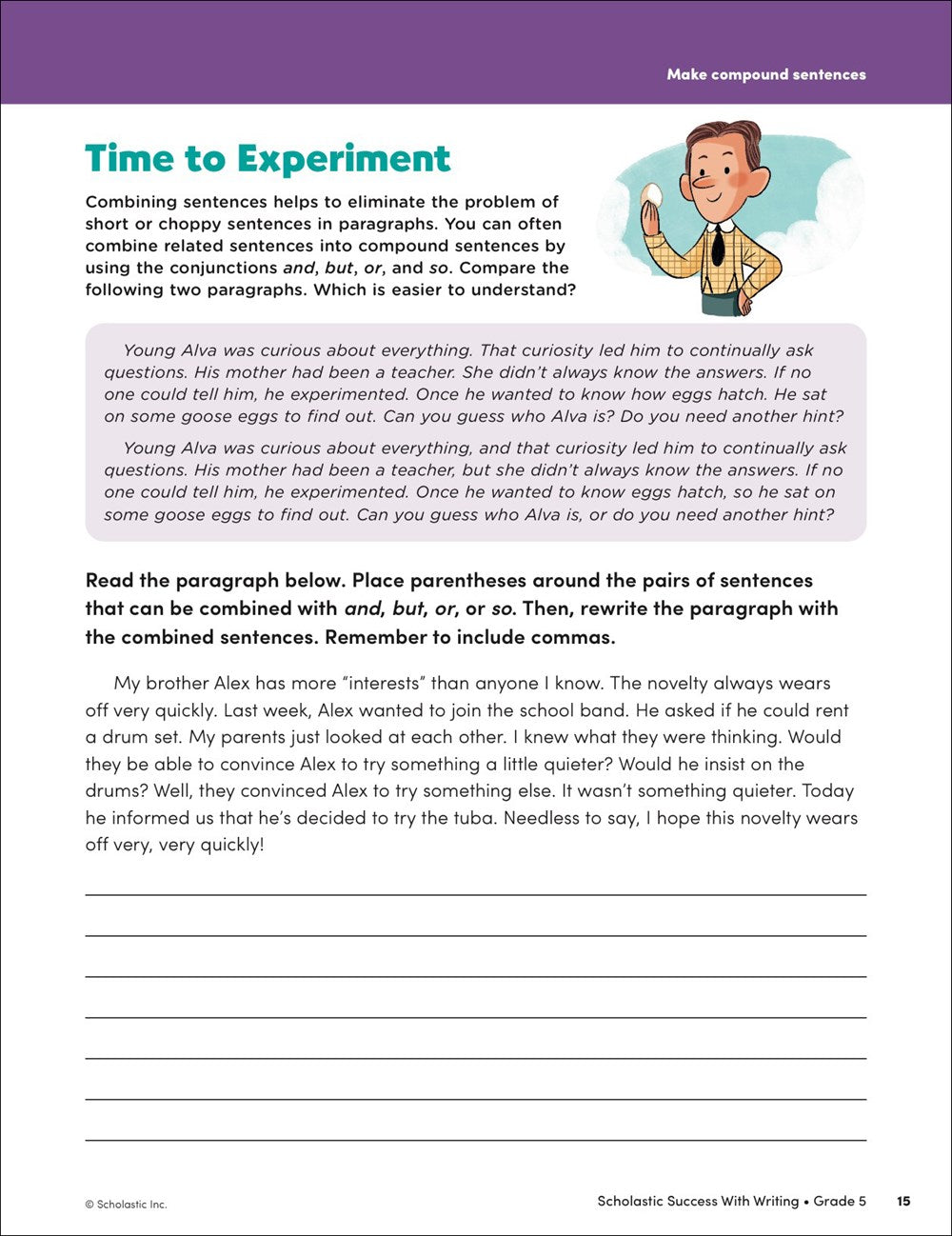 Scholastic Success with Writing Grade 5 Workbook