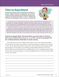 Scholastic Success with Writing Grade 5 Workbook