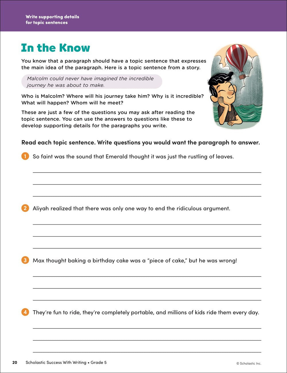 Scholastic Success with Writing Grade 5 Workbook