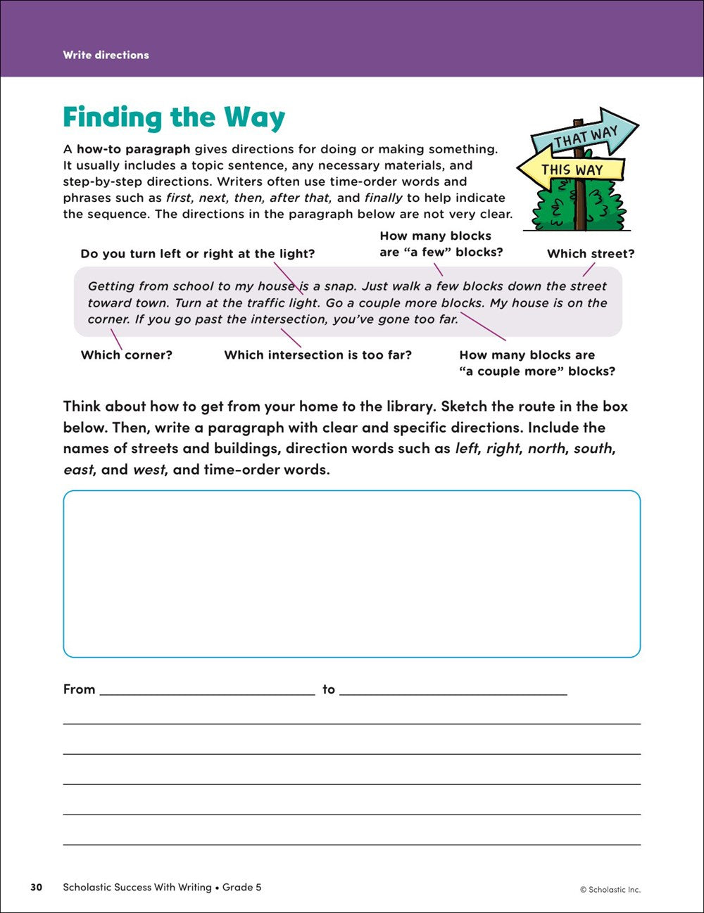 Scholastic Success with Writing Grade 5 Workbook