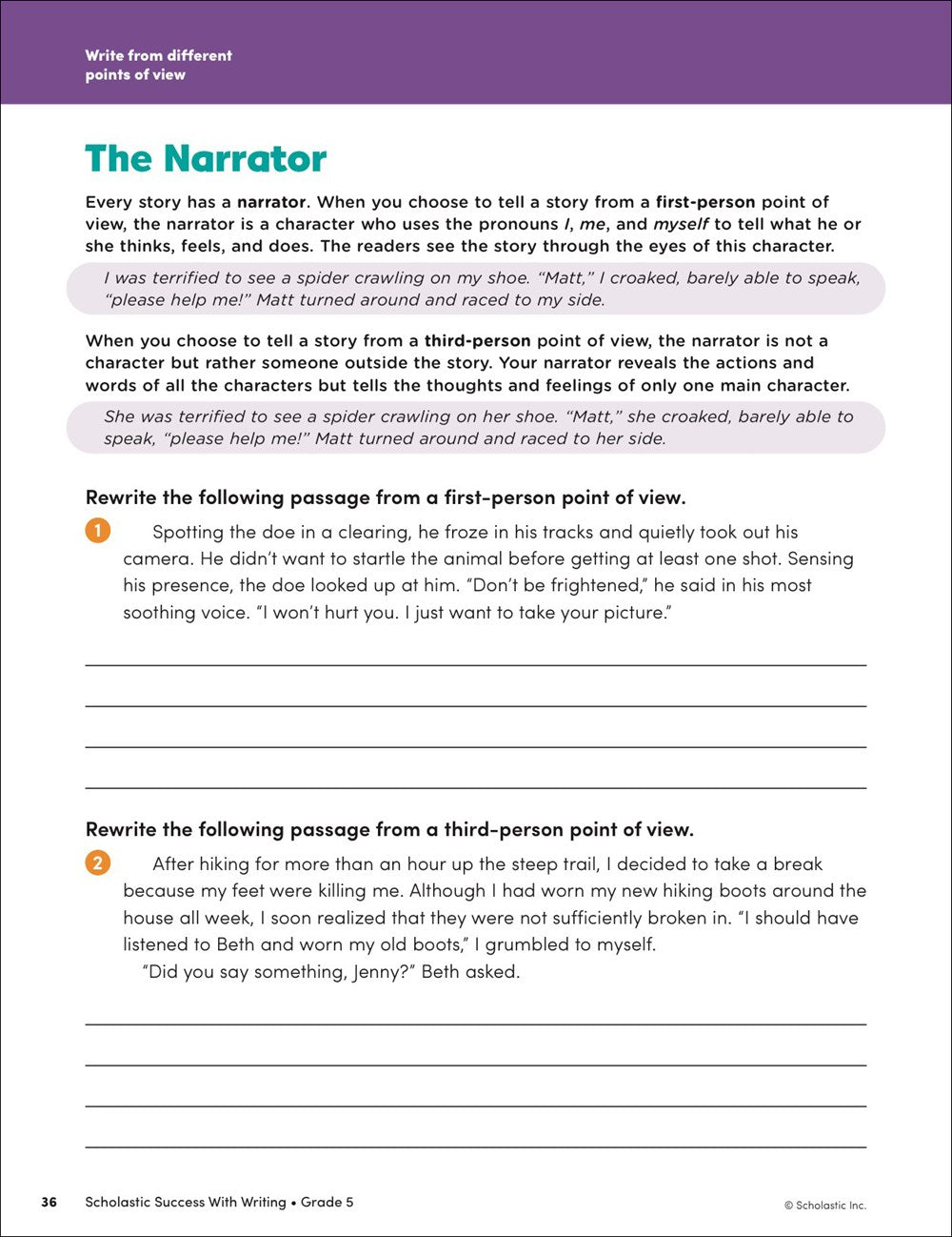 Scholastic Success with Writing Grade 5 Workbook