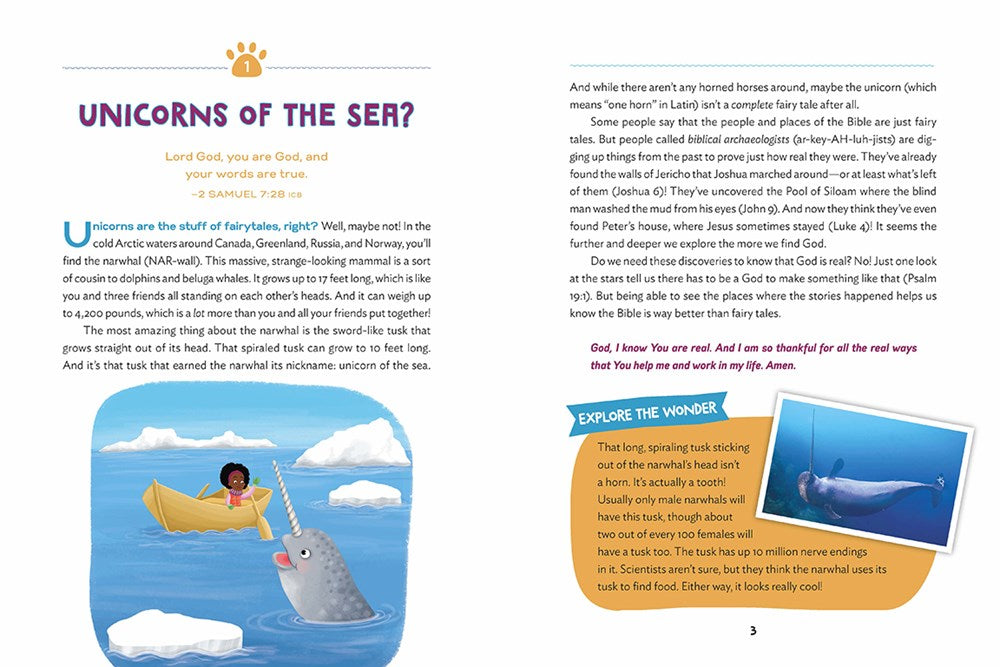 The Wonder of Creation: 100 More Devotions About God and Science (Indescribable Kids)
