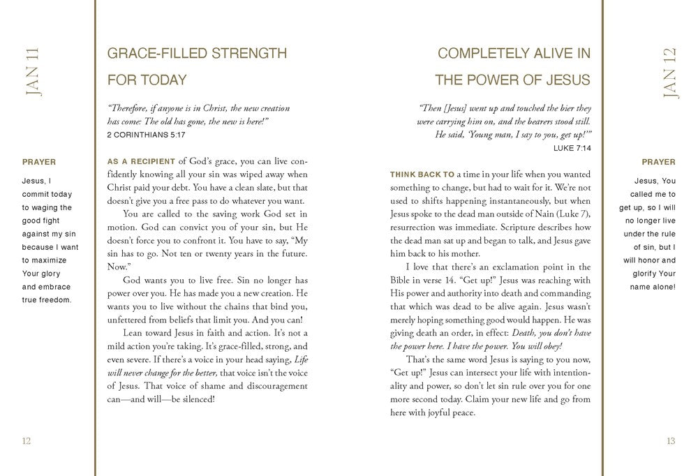 Grace and Glory: 365 Devotions for a Life Transformed by Jesus (A 365-Day Devotional) - The Perfect Christian Christmas Gift