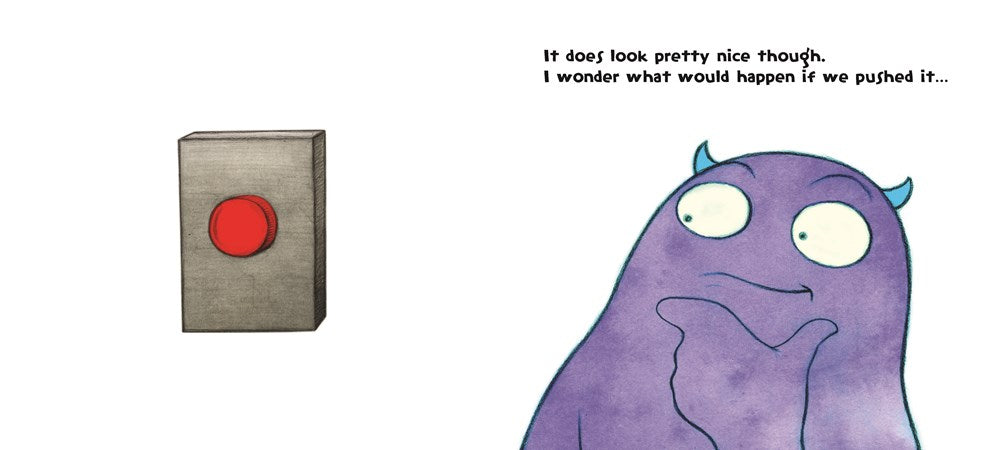 Don't Push the Button!: A Funny Interactive Book For Kids
