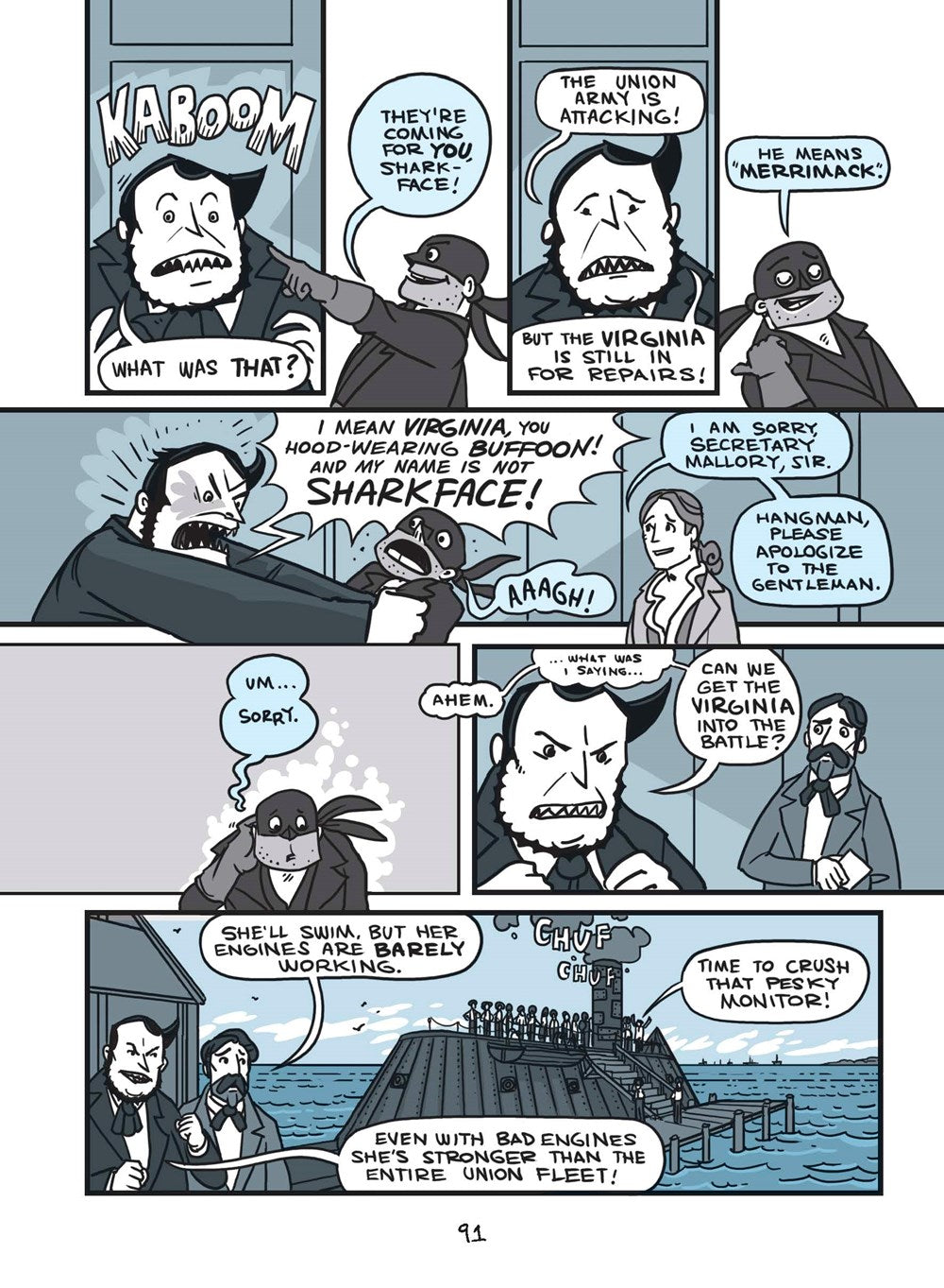 Big Bad Ironclad! (Nathan Hale's Hazardous Tales #2): A Civil War Tale (Volume 2)