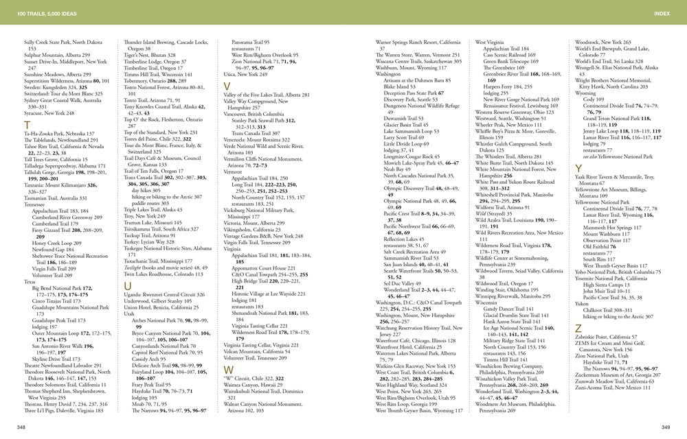 100 Trails, 5,000 Ideas: Where to Go, When to Go, What to See, What to Do
