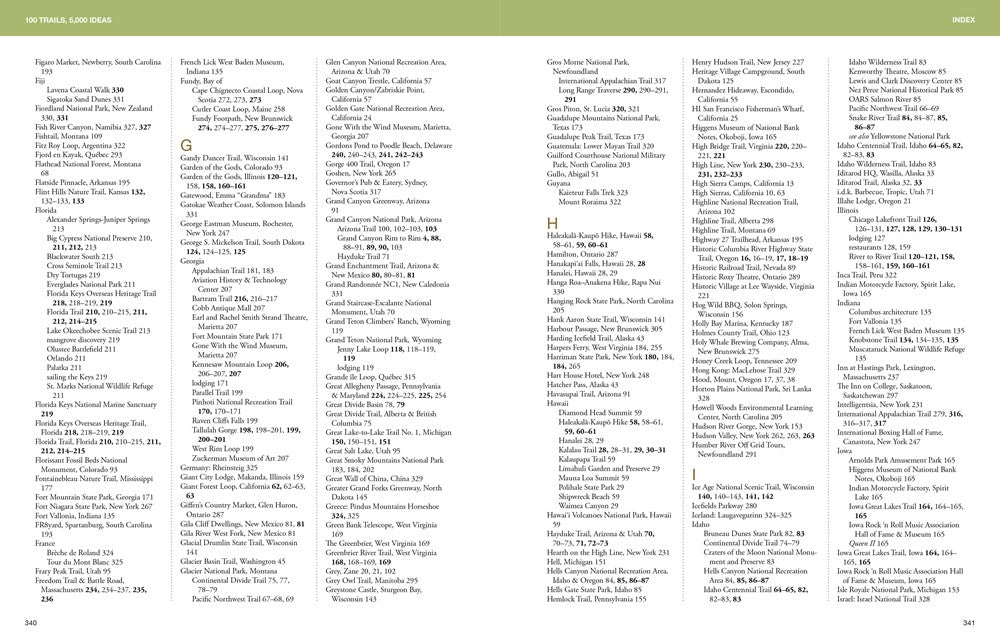 100 Trails, 5,000 Ideas: Where to Go, When to Go, What to See, What to Do