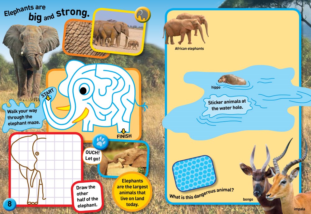 National Geographic Kids Cool Animals Sticker Activity Book: Over 1,000 Stickers!