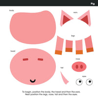 First Sticker Art: Farm Animals