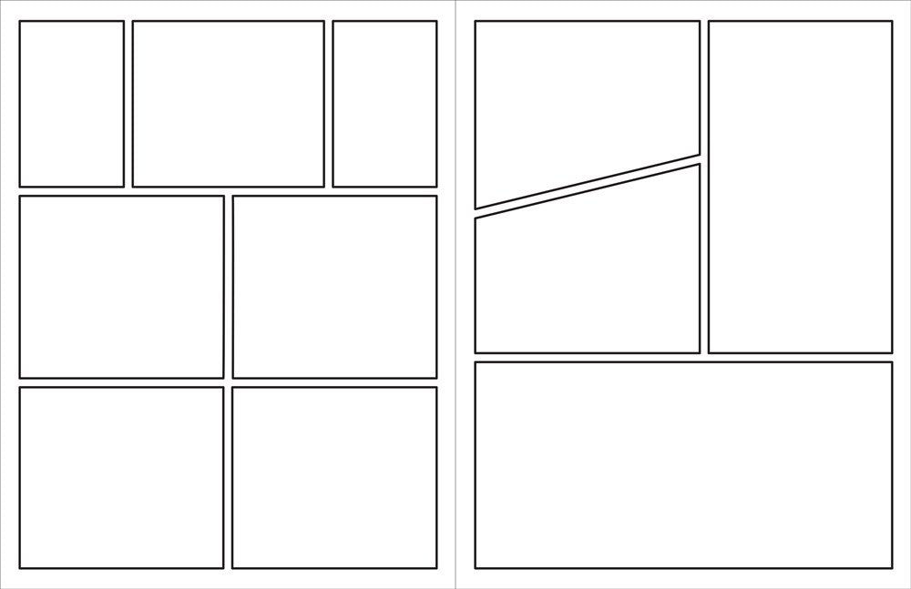 Blank Comic Book (with bonus stencil and blank cover!)