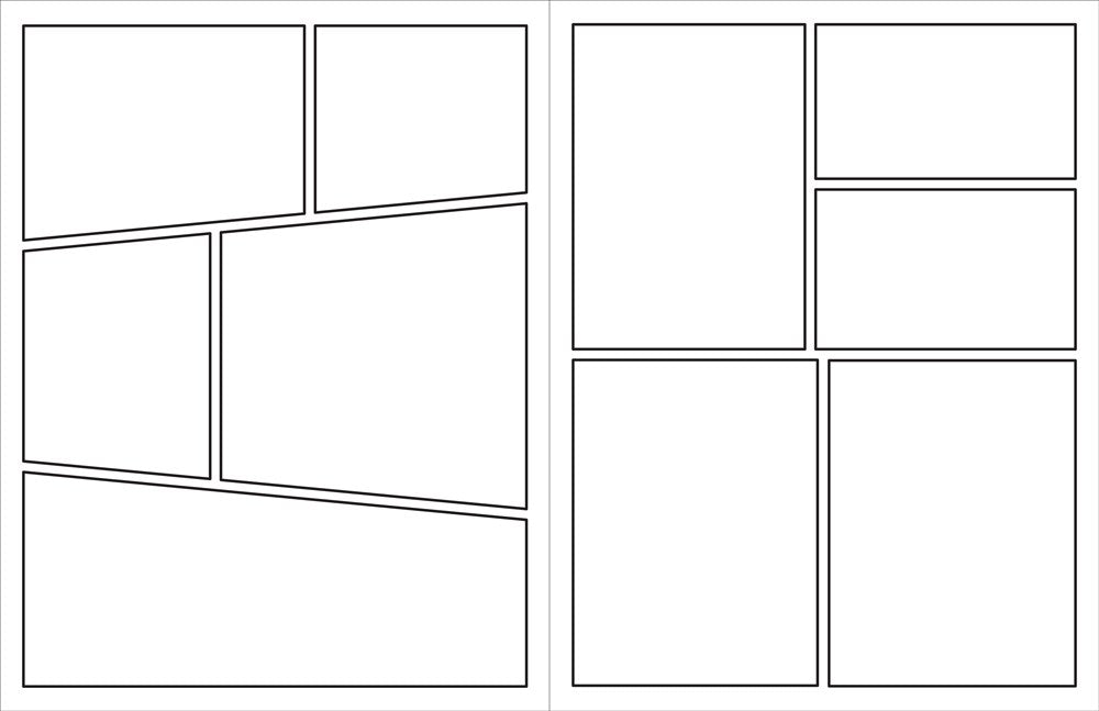 Blank Comic Book (with bonus stencil and blank cover!)