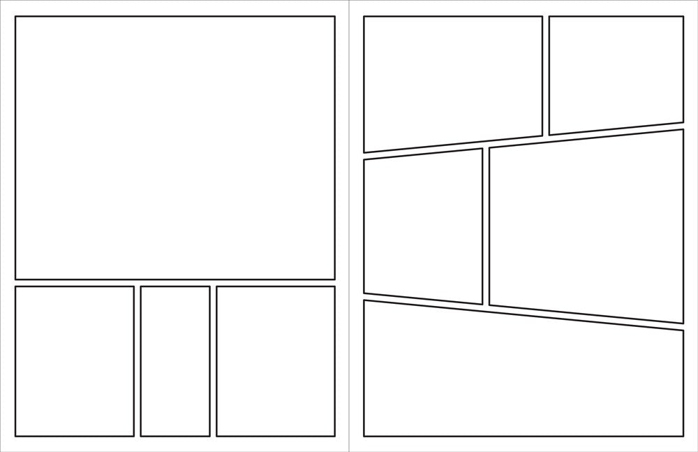 Blank Comic Book (with bonus stencil and blank cover!)