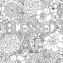Inner Fucking Peace Adult Coloring Book (31 stress-relieving designs. Micro-perforated pages are easy to remove!) (Artist's Coloring Books)