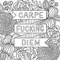 Inner Fucking Peace Adult Coloring Book (31 stress-relieving designs. Micro-perforated pages are easy to remove!) (Artist's Coloring Books)