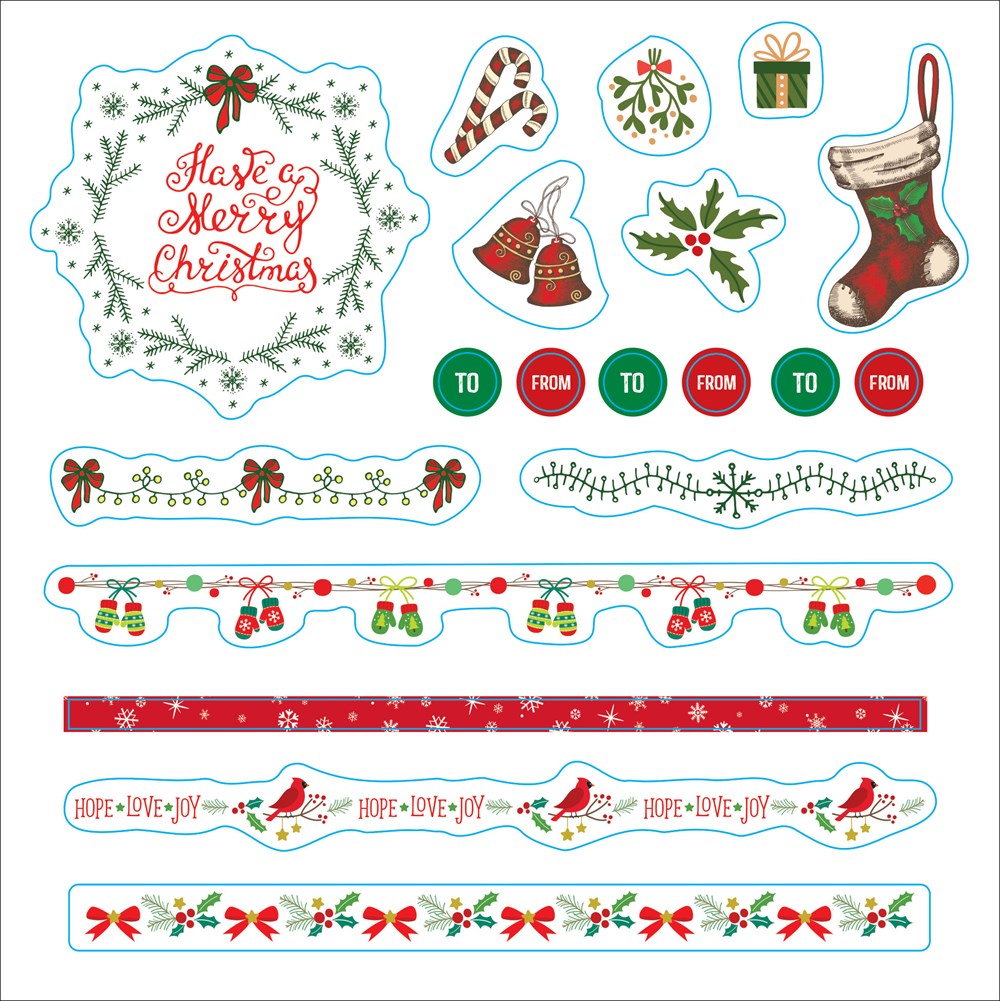 Merry & Bright Christmas! A Festive Sticker Book (over 500 holiday stickers!)