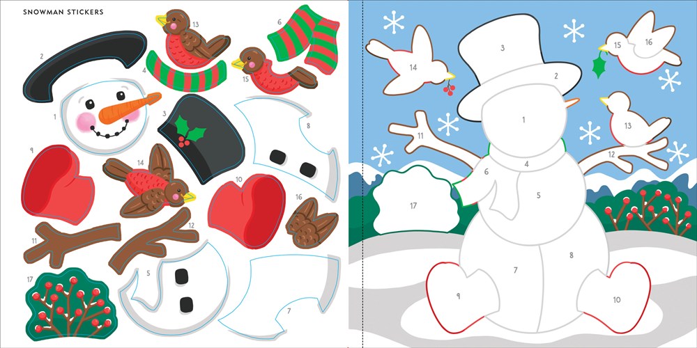 My First Color-by-Sticker Book - Christmas