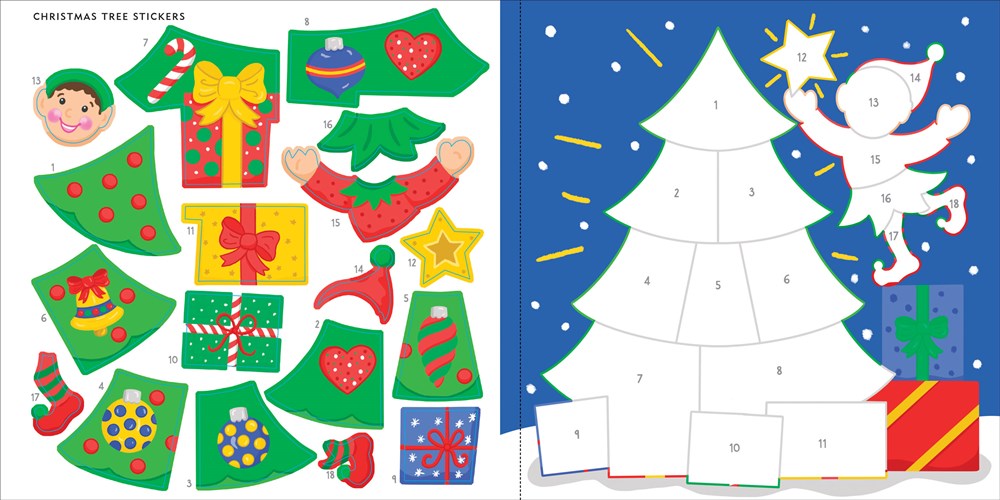 My First Color-by-Sticker Book - Christmas