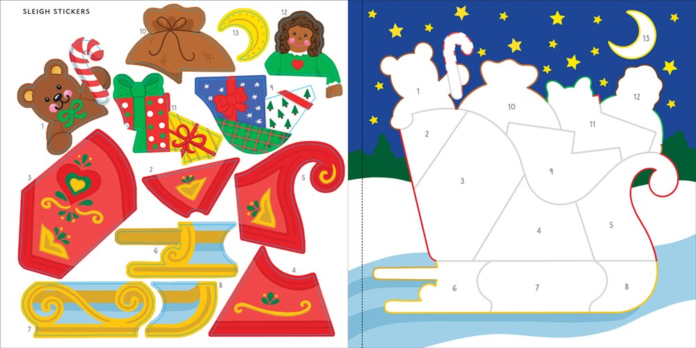 My First Color-by-Sticker Book - Christmas