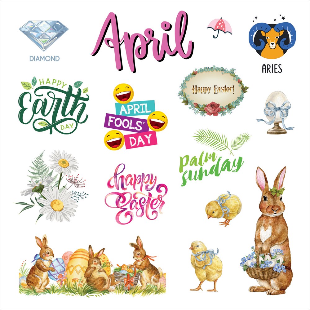 A Year in Stickers: Fun Pictures and Words to Highlight Celebrations (Sticker Books)