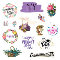 A Year in Stickers: Fun Pictures and Words to Highlight Celebrations (Sticker Books)