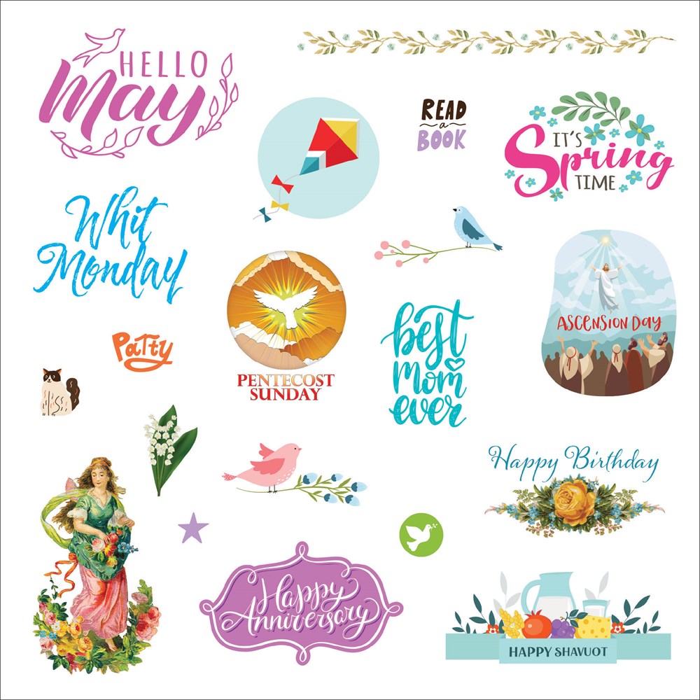 A Year in Stickers: Fun Pictures and Words to Highlight Celebrations (Sticker Books)