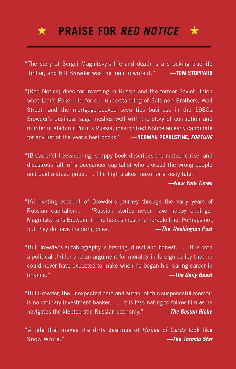 Red Notice: A True Story of High Finance, Murder, and One Man's Fight for Justice