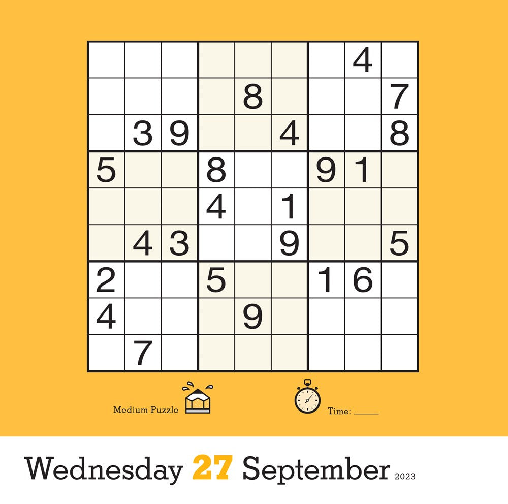 Original Sudoku Page-A-Day Calendar 2023