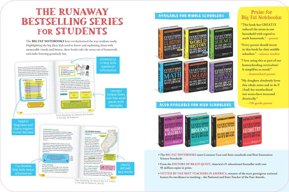 Everything You Need to Ace World History in One Big Fat Notebook, 2nd Edition: The Complete Middle School Study Guide