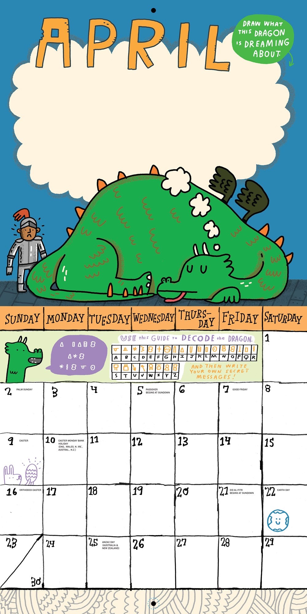 Kid's Awesome Activity Wall Calendar 2023