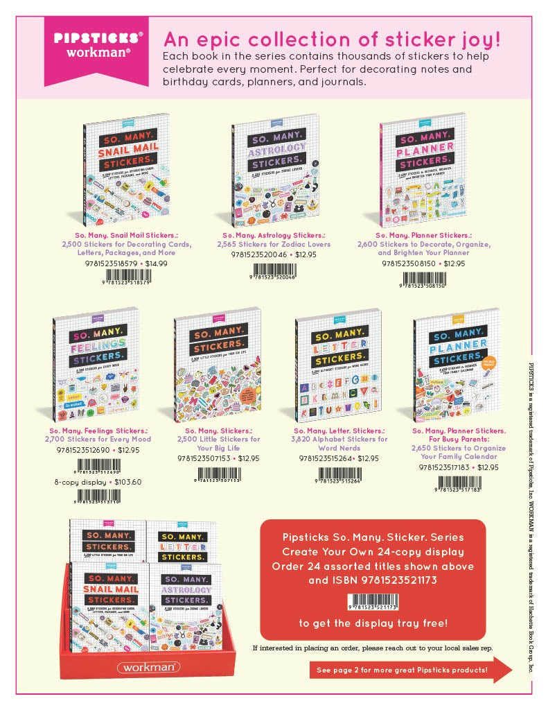 Color Your Own Stickers: 500 Stickers to Design, Color, and Customize (Pipsticks+Workman)