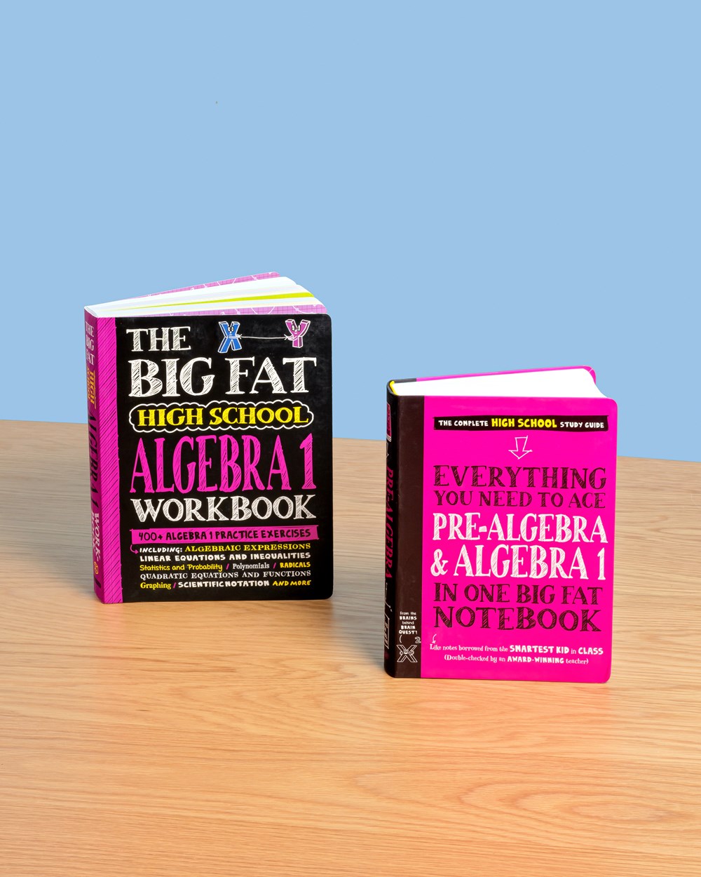 The Big Fat High School Algebra 1 Workbook: 400+ Algebra 1 Practice Exercises (Big Fat Notebooks)