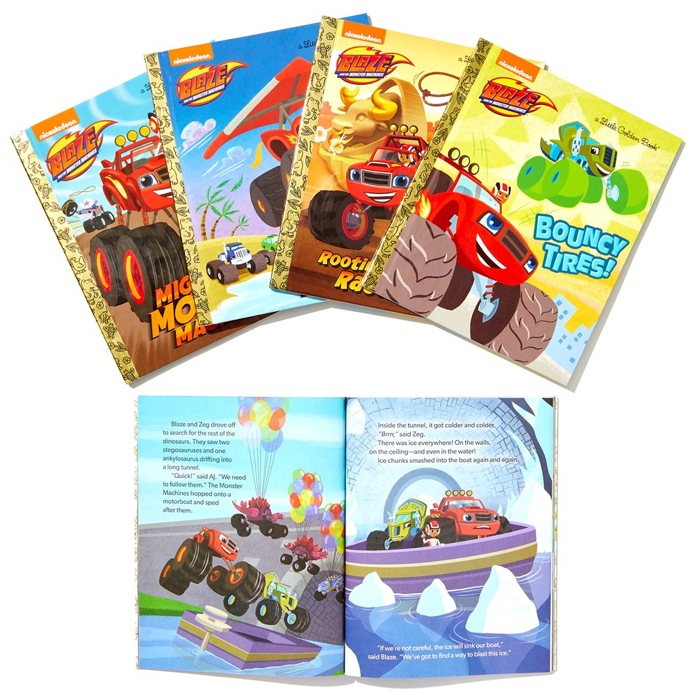 Blaze and the Monster Machines Little Golden Book Library -- 5 Little Golden Books: Five of Nickeoldeon's Blaze and the Monster Machines Little Golden Books