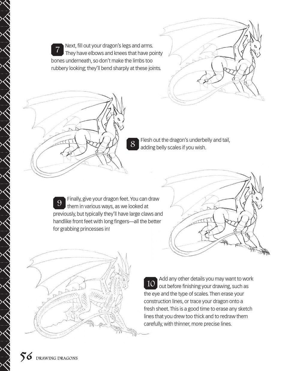 Drawing Dragons: Learn How to Create Fantastic Fire-Breathing Dragons (How to Draw Books)
