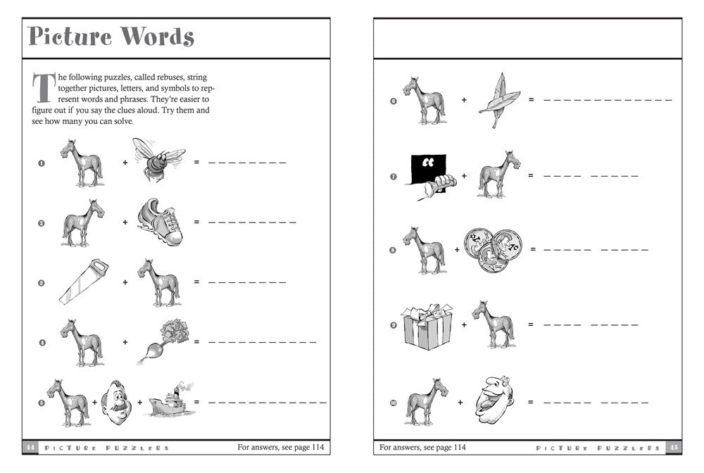 Horse Games & Puzzles: 102 Brainteasers, Word Games, Jokes & Riddles, Picture Puzzlers, Matches & Logic Tests for Horse-Loving Kids (Storey's Games & Puzzles)