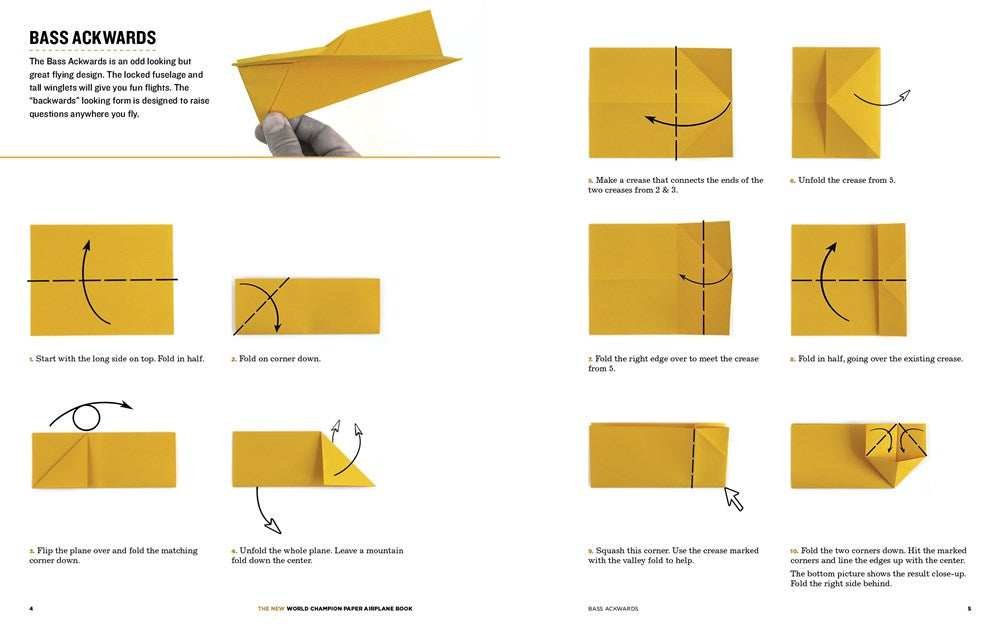 The New World Champion Paper Airplane Book: Featuring the World Record-Breaking Design, with Tear-Out Planes to Fold and Fly